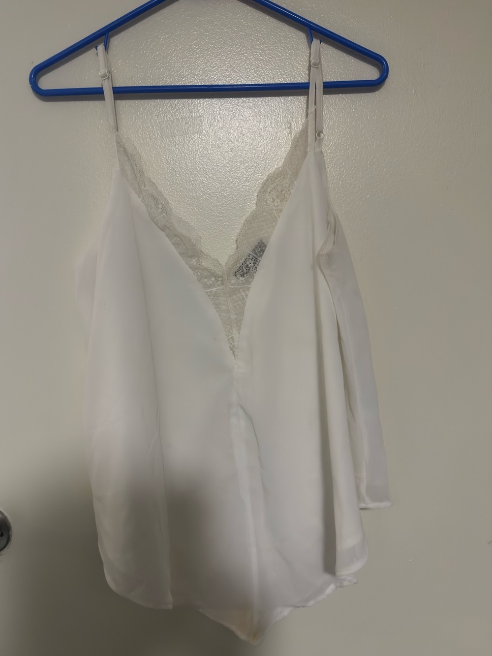 Wishlist Apparel oversized Tank Top white Lace sheer